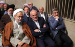 حضور احمدی نژاد در دیدار مسئولان با رهبر انقلاب + عکس