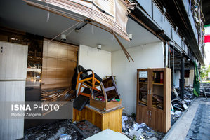 تصاویری از ساختمان شیشه‌ای سازمان صدا و سیما پس از تجاوز وحشیانه رژیم صهیونیستی