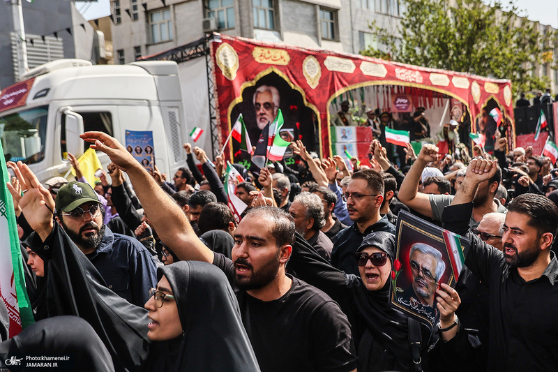 مراسم تشییع شهدای جنگ تحمیلی رژیم صهیونیستی در تهران-5