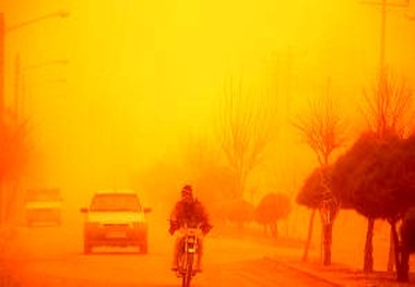 وقوع پدیده گرد و خاک در استان خوزستان