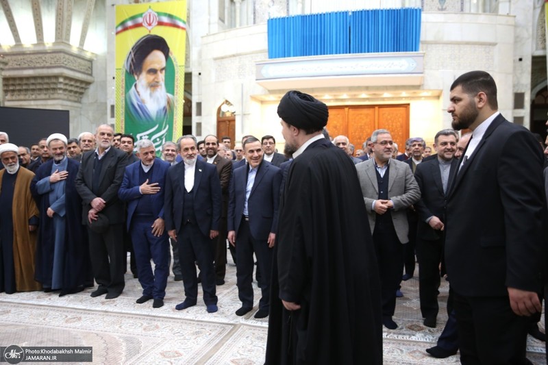 مراسم تجدیدمیثاق وزیر و معاونان وزارت امور خارجه با آرمان‌های امام خمینی