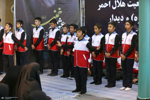 تجدید میثاق جوانان هلال احمر با آرمان‌های امام راحل