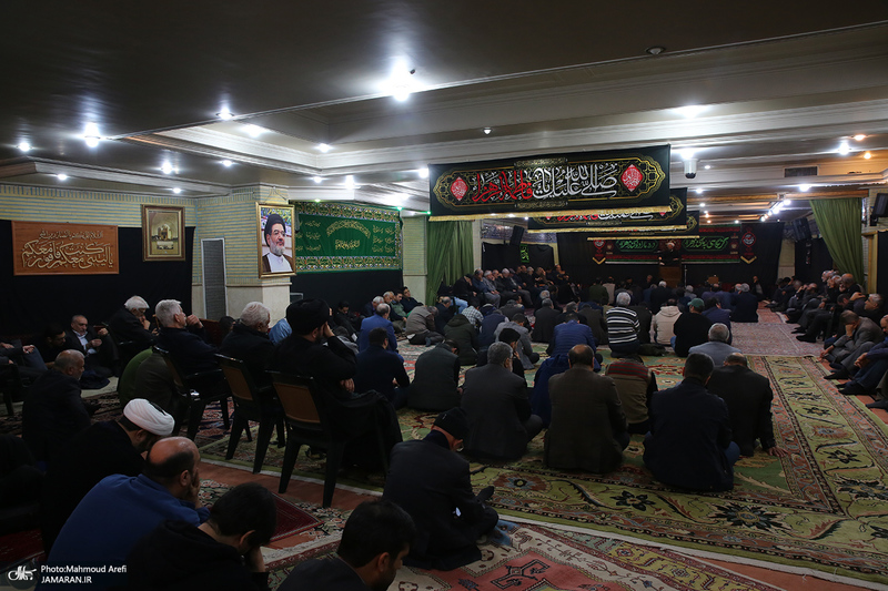 مراسم عزاداری شب شهادت حضرت فاطمه (س) در دارالزهرا (س)