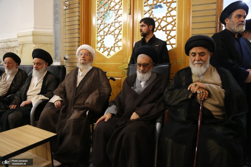 مراسم بزرگداشت آیت الله العظمی شبیری زنجانی (ره) توسط آیت الله للعظمی مکارم شیرازی