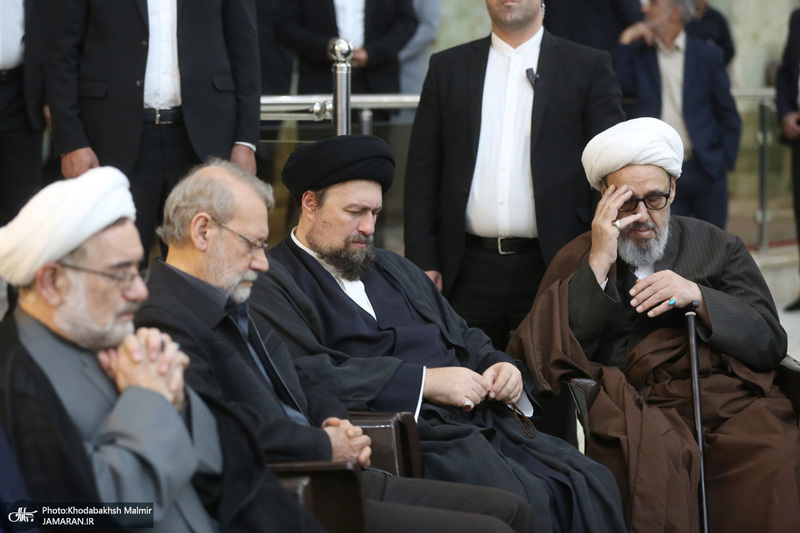 مراسم چهلمین روز در گذشت نوه قدرت الله علیخانی در حرم مطهره امام خمینی (س)