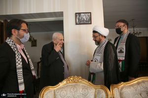 دیدار سرپرست موسسه تنظیم و نشر آثار امام خمینی(س) با سفیر فلسطین در تهران/ صلاح زواوی