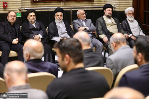 مراسم ختم همسر آيت الله راستی کاشانی