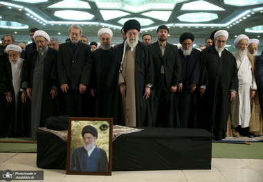 مراسم تشییع و اقامه نماز بر پیکر مرحوم آیت الله هاشمی‌شاهرودی(ره)