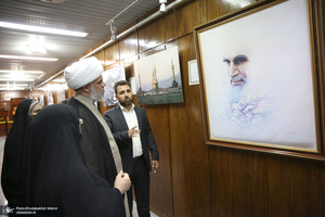 بازدید نماینده آیت الله العظمی یعقوبی از جماران / قیس طایی