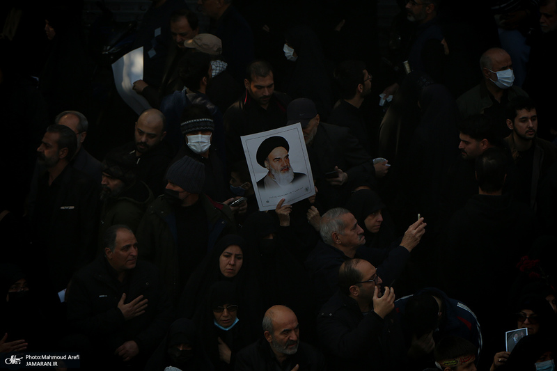 مراسم تشییع پیکرهای مطهر 100 شهید گمنام در تهران-5