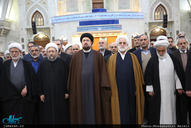 تجدید میثاق رئیس قوه قضائیه و مسئولان عالی قضایی با آرمان‌های امام خمینی(س) 