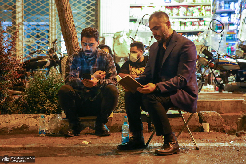 مراسم احیای شب بیست و یکم ماه رمضان در میدان فلسطین