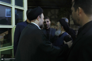 مراسم بزرگداشت همسر آیت الله موسوی بجنوردی (ره) در حسینیه شماره یک جماران-4