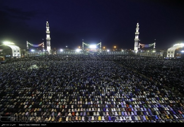 نماز میلیونی مهدوی یاوران در مسجد جمکران اقامه شد