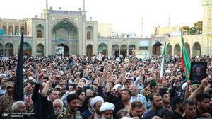 تشییع پیکر‌های ۸ شهید دلاور هوافضای سپاه و پدافند ارتش در قم