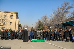 مراسم تشییع پیکر رضا رئیس طوسی استاد دانشکده حقوق و علوم سیاسی دانشگاه تهران