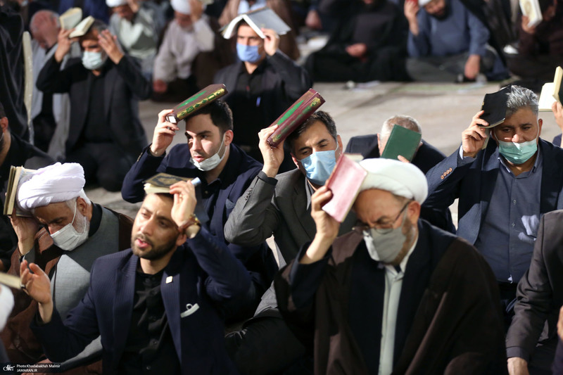 مراسم احیای شب بیست و یکم ماه رمضان در حرم مطهر امام خمینی (س)