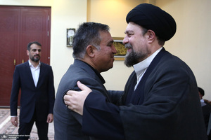 دیدار علی تاجر نیا سرپرست باشگاه استقلال با سید حسن خمینی