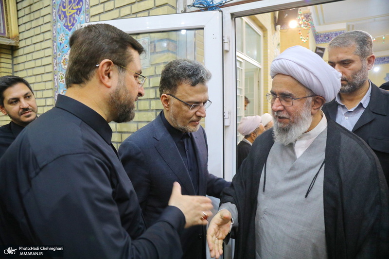 مراسم ترحیم آیت الله العظمی محفوظی (ره) در مسجد رفعت قم