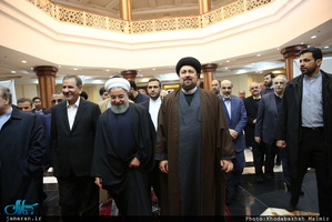 حاشیه تجدید میثاق رییس جمهوری و اعضای هیئت دولت با آرمان های حضرت امام(س)