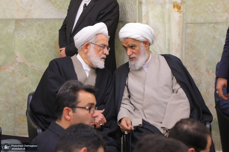 مراسم بزرگداشت شهیدان «علی رازینی» و «محمد مقیسه» در مسجد اعظم قم‎