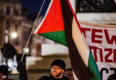 تجمع صدها فعال یهودی ضدصهیونیست در لندن در حمایت از فلسطین + عکس ها