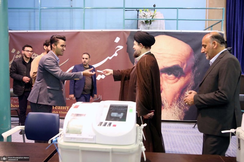 حضور سید حسن خمینی در دور دوم انتخابات مجلس شورای اسلامی