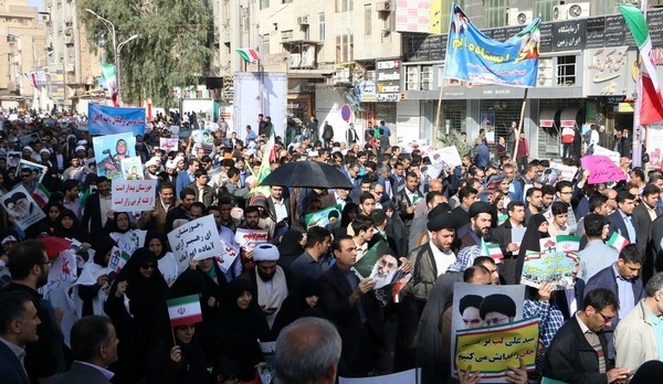 راهپیمایی شکوه وحدت در خوزستان برگزار شد