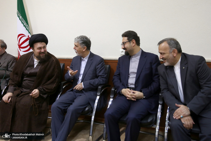 دیدار وزیر، معاونان و مدیران وزارت ارشاد با سید حسن خمینی