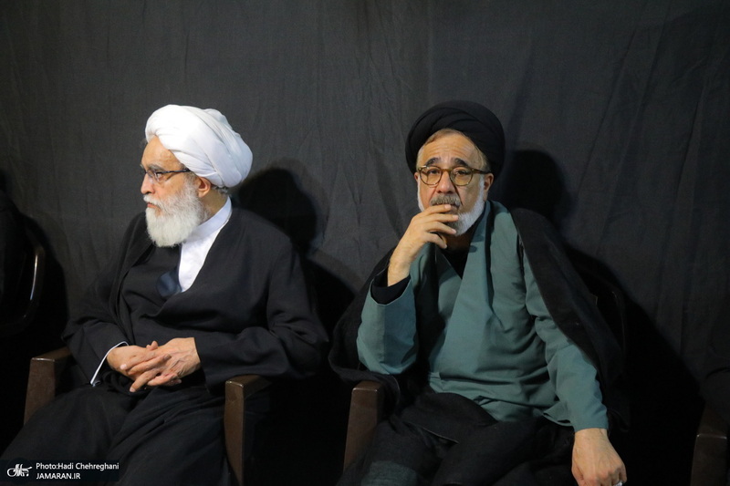 مراسم عزاداری دهه اول ماه صفر در بیت آیت الله شاه آبادی در قم‎