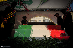 مراسم تشییع پیکرهای مطهر 100 شهید گمنام در تهران-4