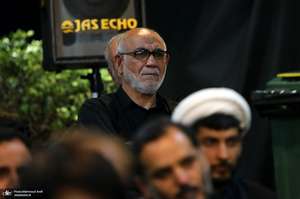 مجلس عزای اباعبدالله الحسین(ع) با سخنرانی استاد فیاض بخش و با حضور علی لاریجانی