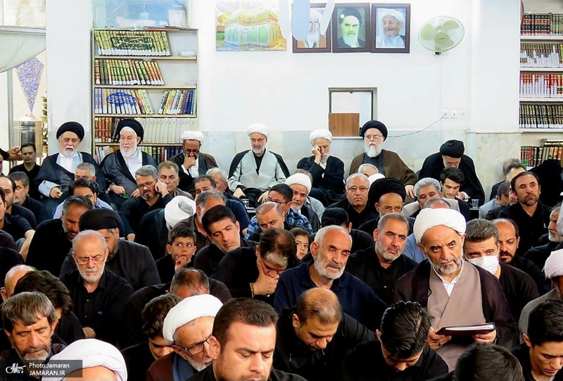 مراسم عزاداری ۲۸ صفر در دفتر آیت الله العظمی صانعی (ره)