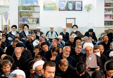 مراسم عزاداری ۲۸ صفر در دفتر آیت الله العظمی صانعی (ره)
