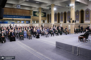 دیدار دست‌اندرکاران کنگره شهدای استان قم با رهبر معظم انقلاب