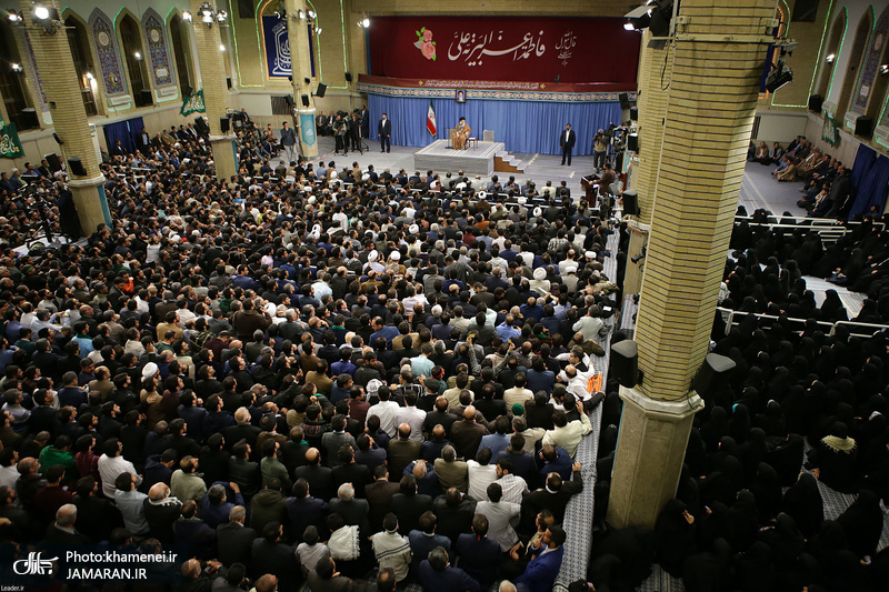 دیدار جمعی از مداحان و ذاکران اهل بیت(ع) با رهبر معظم انقلاب