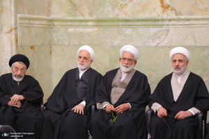 مراسم بزرگداشت شهیدان «علی رازینی» و «محمد مقیسه» در مسجد اعظم قم‎