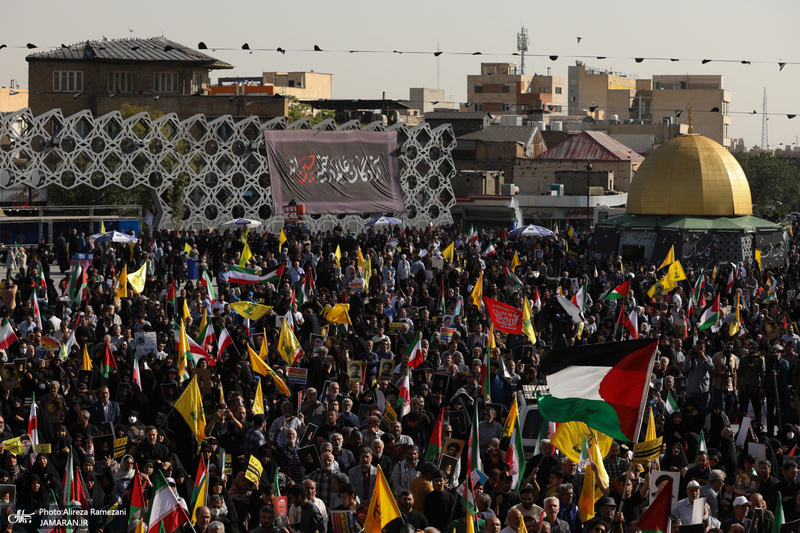 تجمع مردمی ضد صهیونیستیشهادت سید حسن نصرالله در میدان امام حسین (ع)