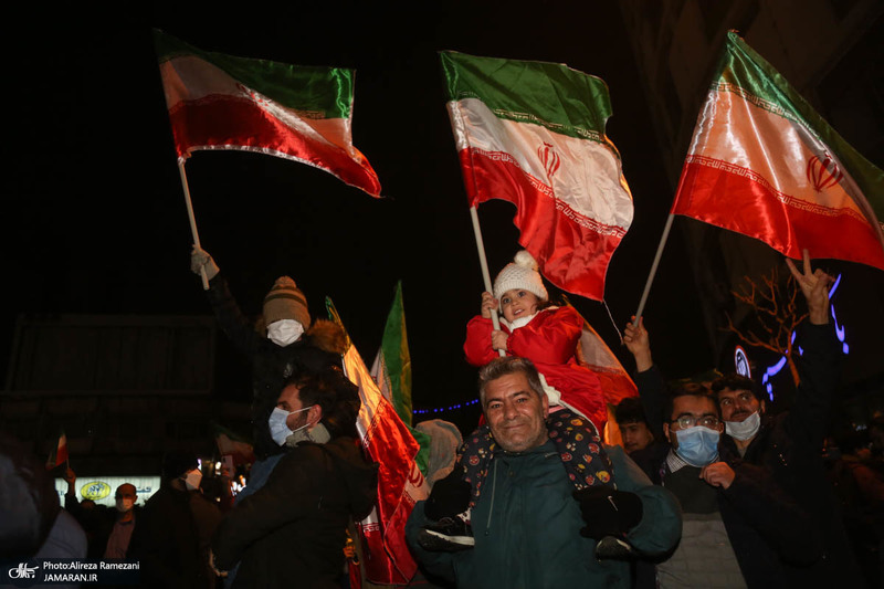 شادی مردم پس از صعود تیم ملی به جام جهانی قطر