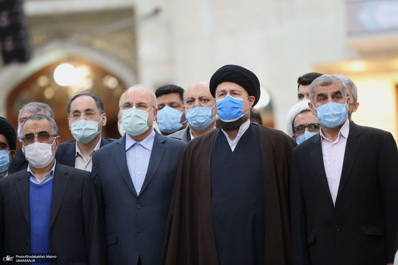 تجدید میثاق رئیس و نمایندگان مجلس شورای اسلامی با آرمان‌های امام خمینی(س)