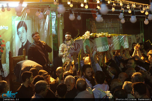 وداع با پیکر مطهر شهید امیر‌سعید قاسمی در امامزاده صالح(ع) فرحزاد 