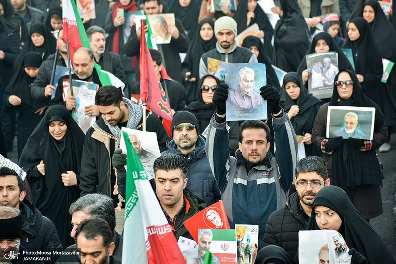 حضور میلیون ها تهرانی در تشییع پیکر مطهر سردار قاسم سلیمانی - 6 