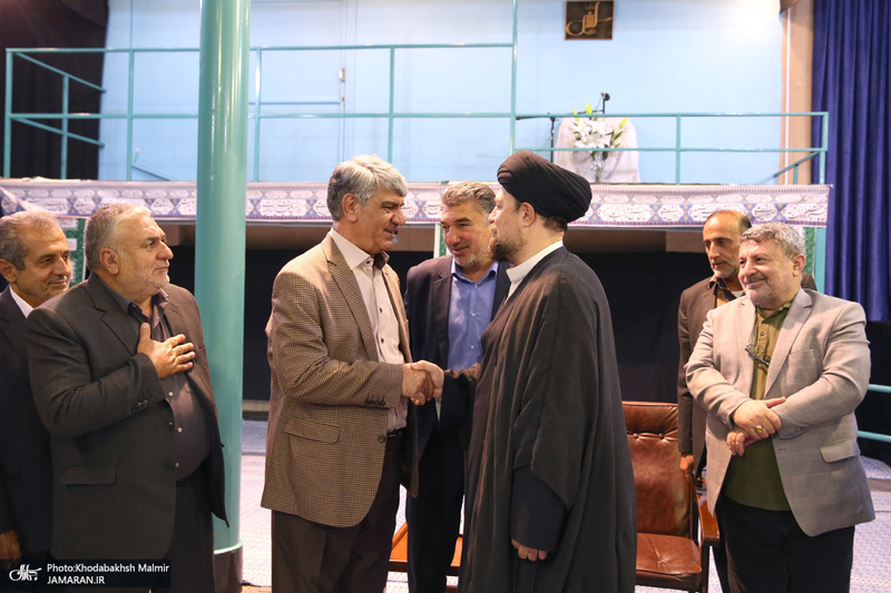 دیدار اعضای شورای مرکزی حزب اعتماد ملی با سید حسن خمینی