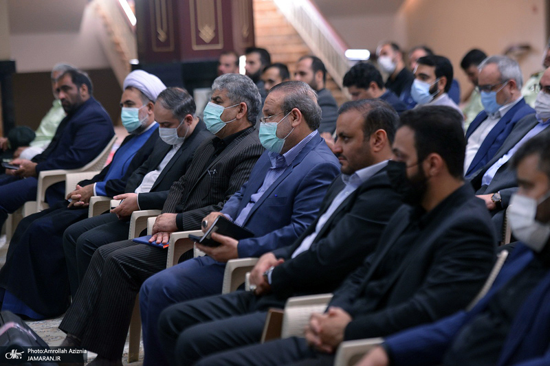 مراسم تودیع و معارفه رئیس حوزه قضایی بخش آفتاب در حرم امام خمینی