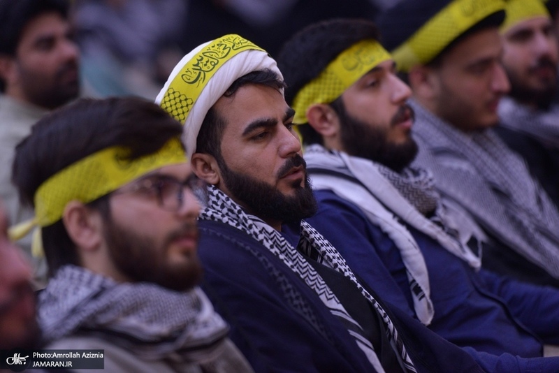 گردهمایی مسئولین بسیج دانشجویی و طلاب بسیجی در حرم امام با سخنرانی رئیس‌جمهور پزشکیان (15)