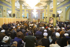 مراسم چهلمین روز درگذشت مرحوم آیت الله سید هادی سیستانی در قم‎