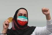 لحظه اهدای مدال طلای ساره جوانمردی در پارالمپیک 2020+ عکس