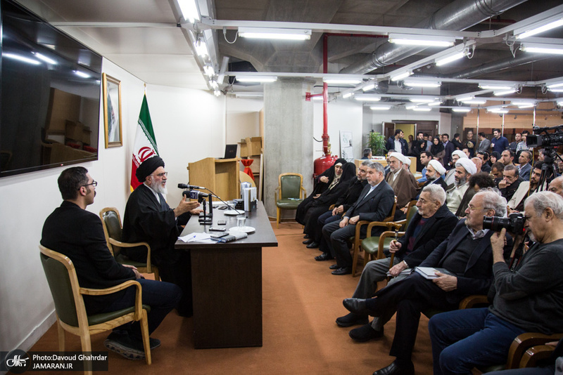 مراسم رونمایی از کتاب آیت الله محقق داماد به نام «مکتب اجتهادی آخوند خراسانی»