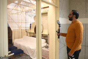 بازدید آقای جاوید چوهدری مجری ، مقاله نویس  پاکستان از بیت امام خمینی در جماران