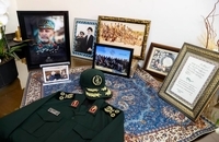 حضور قالیباف در منزل سپهبد شهید غلامعلی رشید (4)